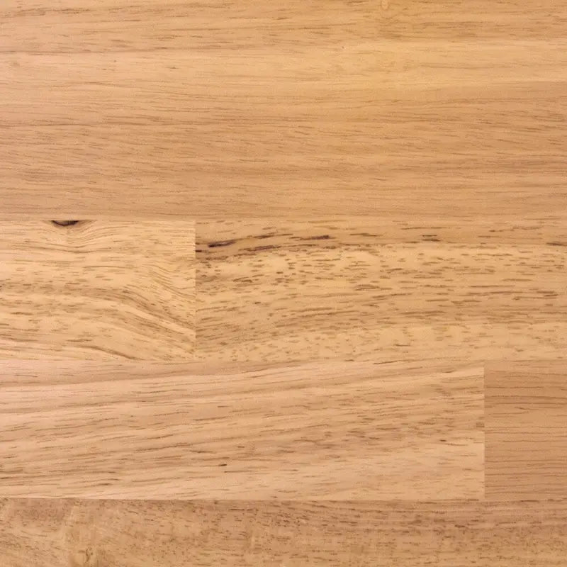 Îlot de Cuisine Pleine Grandeur en Acajou avec Dessus en Bois Naturel et Rangement