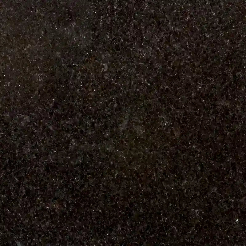 Desserte de cuisine roulante compacte avec plateau en granite noir, brun acajou