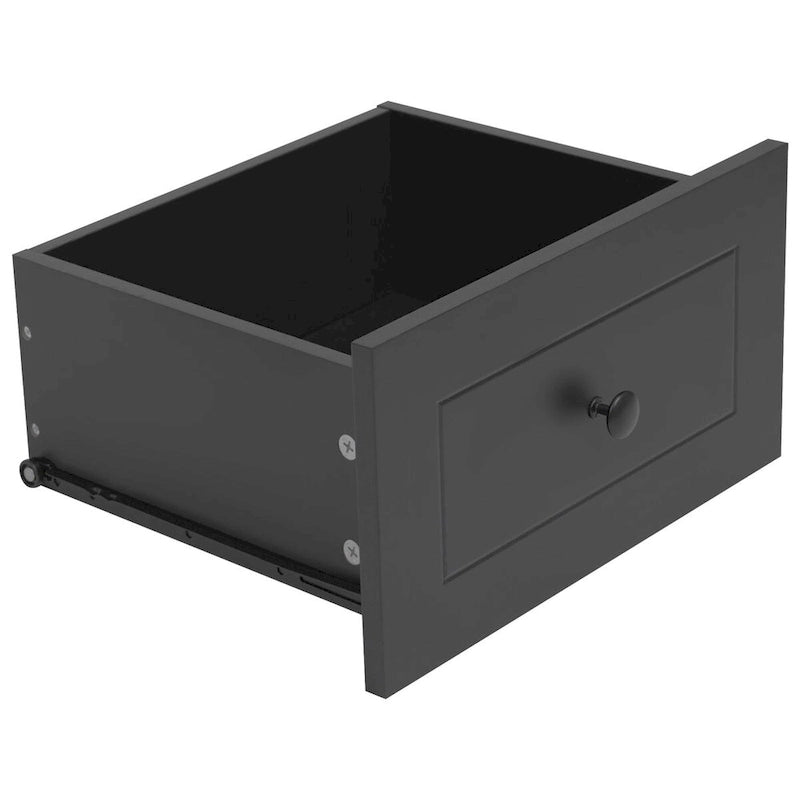 Desserte îlot de cuisine roulante avec plateau en bois rabattable et roulettes, noire